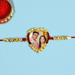 Custom Heart Shape Photo Rakhi