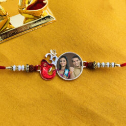 Custom Om With Ganesha Photo Rakhi