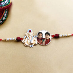 Custom Ganesha Photo Rakhi