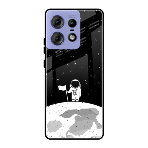 Astronaut on Moon Motorola Edge 50 Pro Glass Case