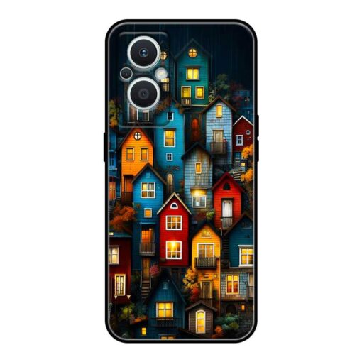 Colorful Houses Oppo F21s Pro 5G Silicone Case