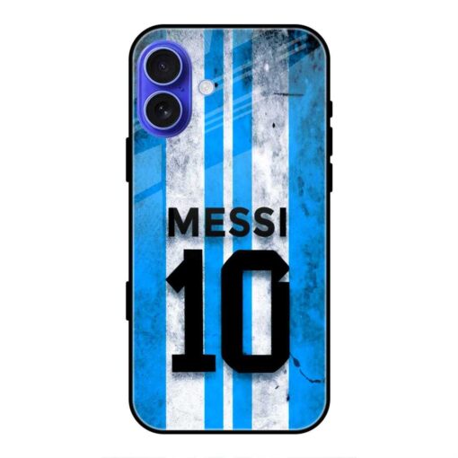 Messi Argentina iPhone 16 Glass Case