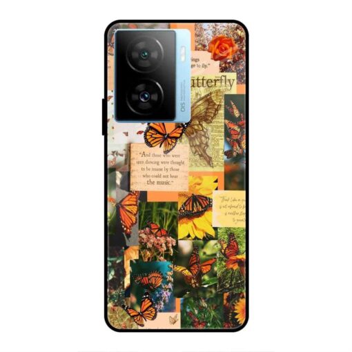 Butterfly Aesthetic Vivo iQoo Z7s Glass Case