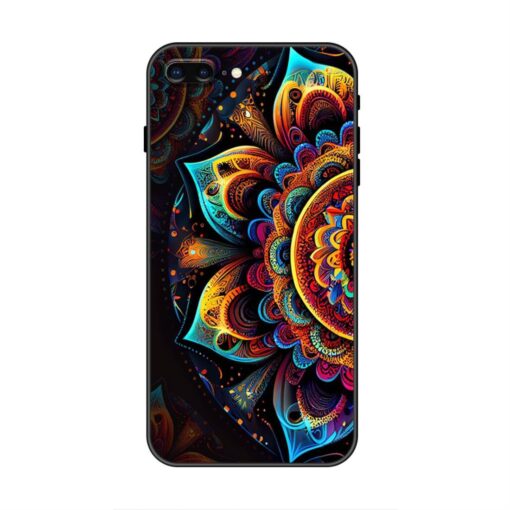 Colorful Mandala Pattern iPhone 8 Plus Silicone Case