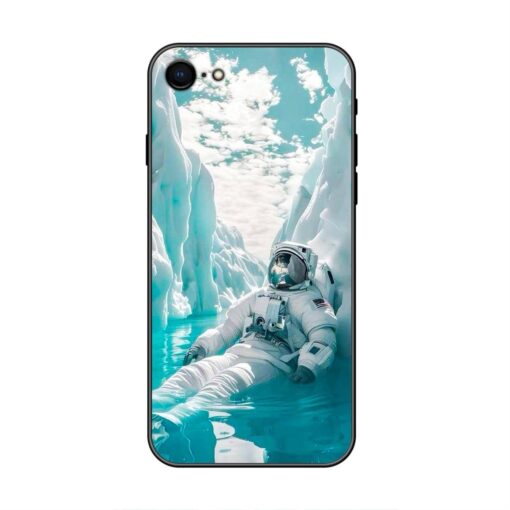 Frozen Astronaut iPhone SE 2020 Silicone Case