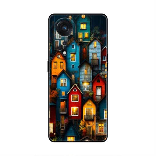 Colorful Houses Oppo A1 Pro Silicone Case