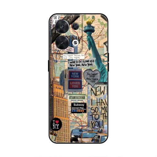 New York City Oppo Reno 8 5G Silicone Case