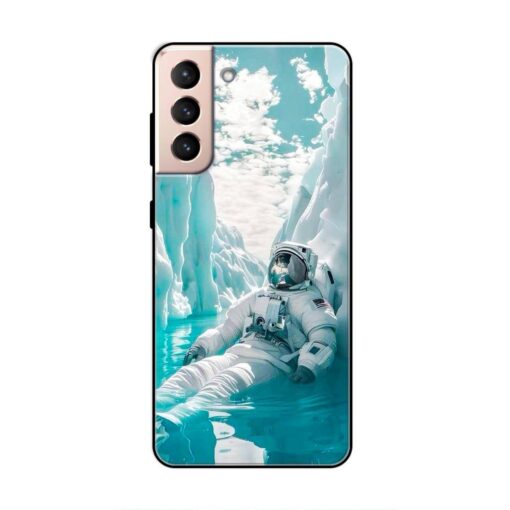 Frozen Astronaut Samsung S21 Silicone Case