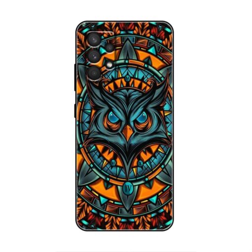 Artistic Retro Owl pattern Samsung A53 5G Silicone Case