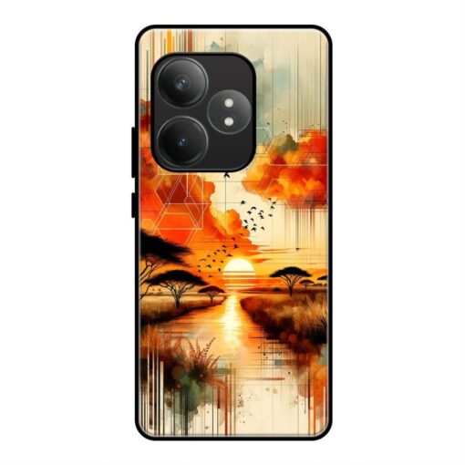 Desert Sunset Realme GT 6T Silicone Case