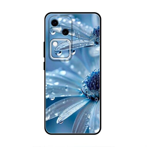 Blue Flowers Vivo S18 Silicone Case