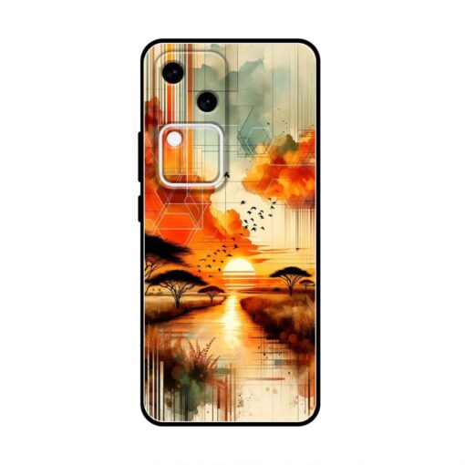 Desert Sunset Vivo S18 Silicone Case