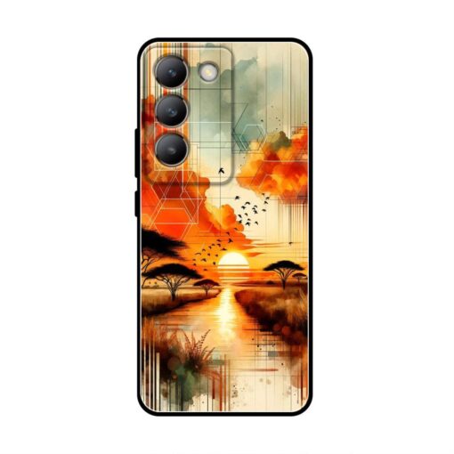 Desert Sunset Vivo Y200E Silicone Case