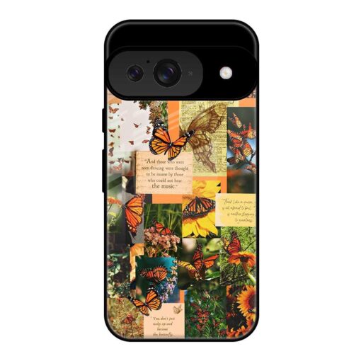 Butterfly Aesthetic Google Pixel 9 Glass Case