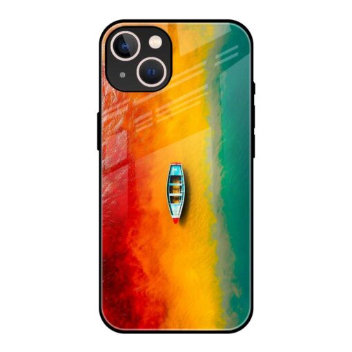 Rainbow Beach iPhone 14 Plus Glass Case