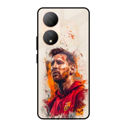 Lionel Messi Vivo Y100a Glass Case