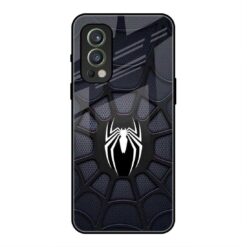 Black Spider-Man Oneplus Nord 2 5G Glass Case