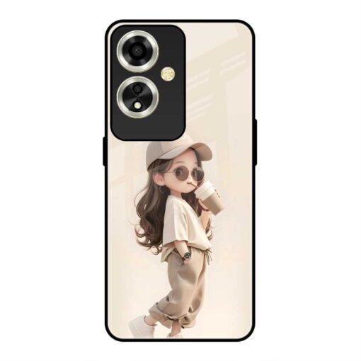 Tik Tok Girl Oppo A59 5G Glass Case