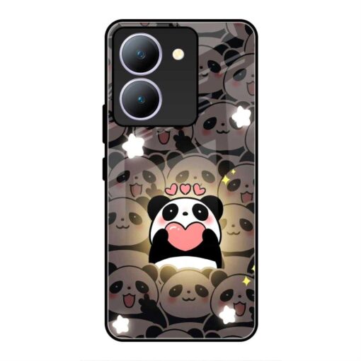 Panda Party Vivo Y27 5G Glass Case