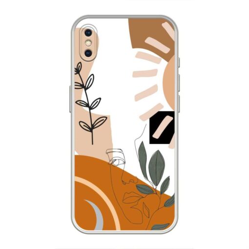 Line Art iPhone XS Clear Case