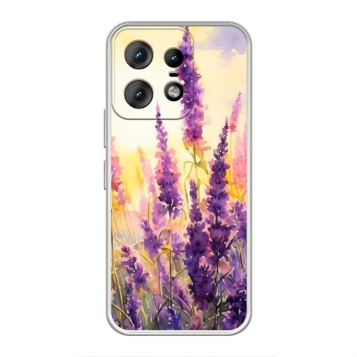 Lavender Flower Motorola Edge 50 Pro Clear Case