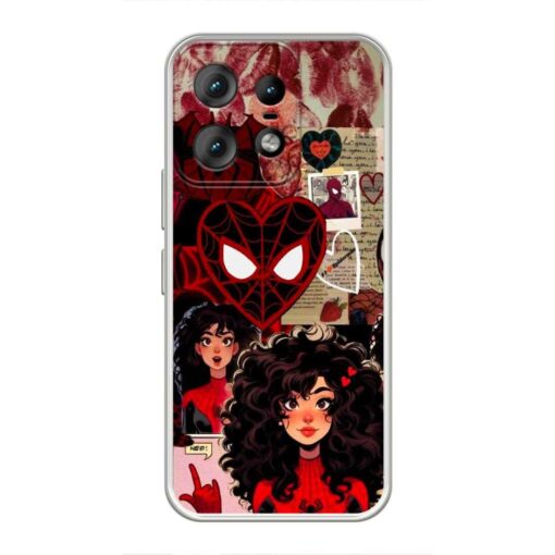 Spider Girl Motorola Edge 50 Pro Clear Case