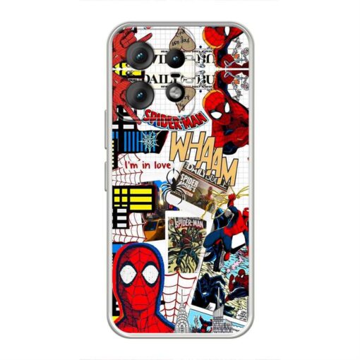 Spider Man Motorola Edge 50 Pro Clear Case