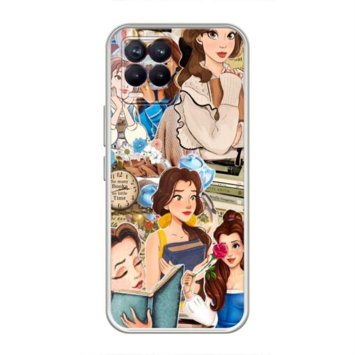 Princess Belle Realme V13 Clear Case