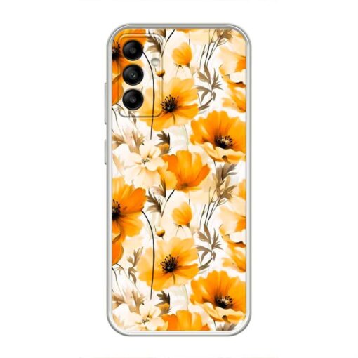 Cosmos Flowers Samsung A14 Clear Case