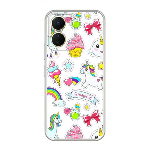 Unicorn Stars Vivo Y16 Clear Case