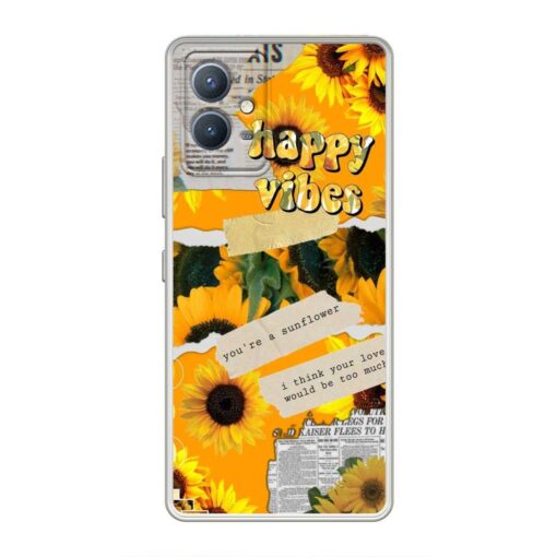 Happy Vibes Vivo Y30 5G Clear Case