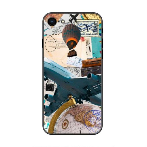 Travel Scrapbook iPhone 8 Silicone Case