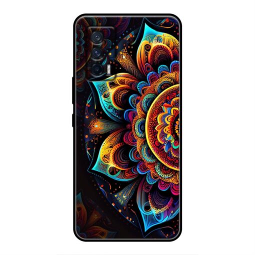 Colorful Mandala Pattern Vivo iQOO Neo 5 Silicone Case