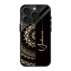 Golden Aura Glass Name Case