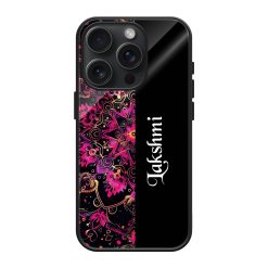 Pink Mandala Glass Name Case