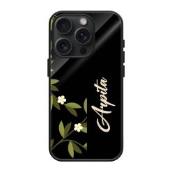 Floral Vines Glass Name Case