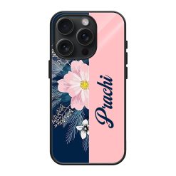 Floral Bouquet Glass Name Case