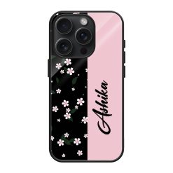 Cherry Blossoms Glass Name Case