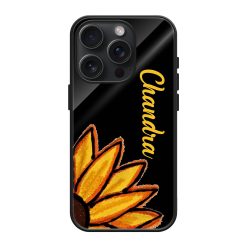 Sunflower Glass Name Case