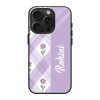 Lavender Floral Glass Name Case
