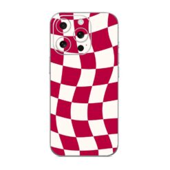Red Checkered Mobile Skin