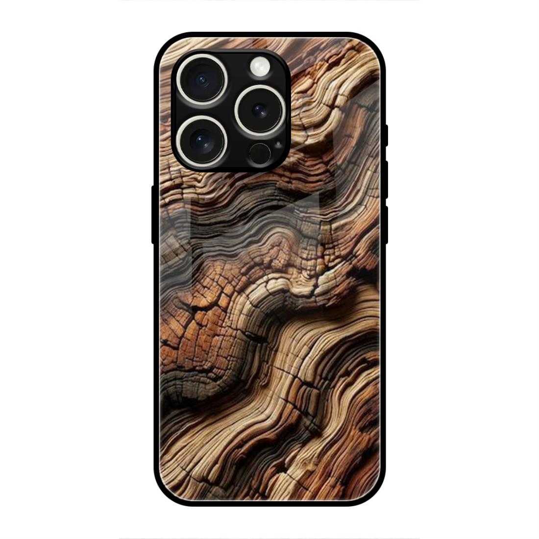 Wooden Texture iPhone 15 Pro Glass Case – Stayclassy