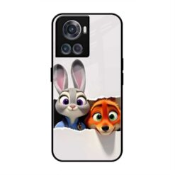 Zootopia Duo OnePlus 10R Glass Case