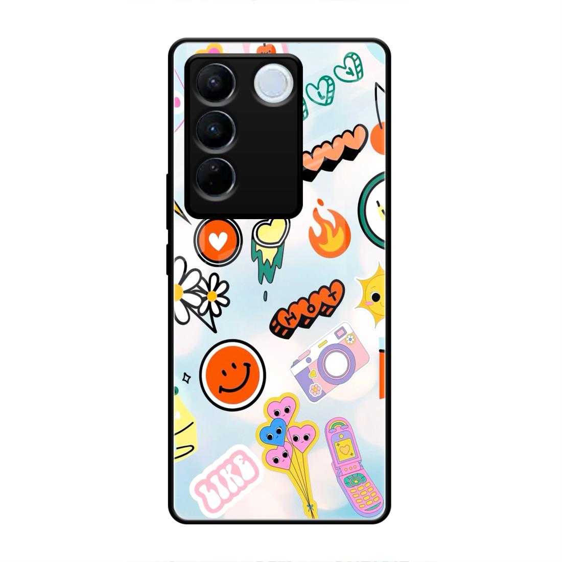 Sticker Art Vivo V27 Glass Case – Stayclassy