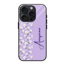 Spring Purple Glass Name Case