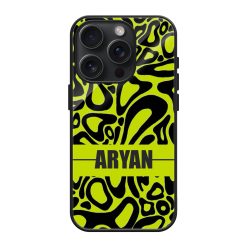 Green Leopard Glass Name Case