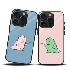 Dino Love Couple Mobile Case