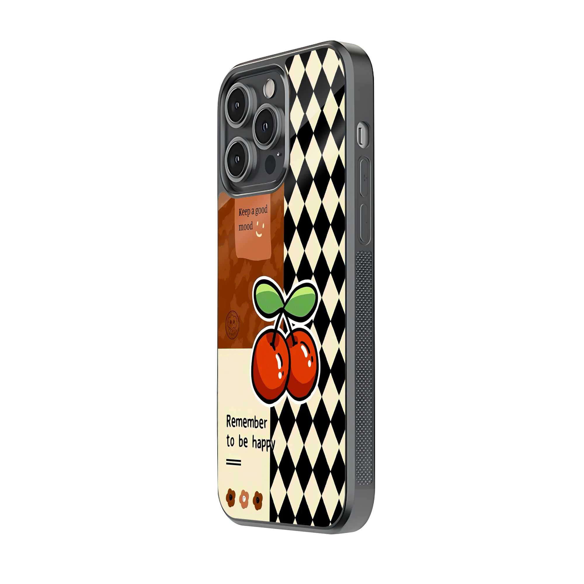 Cherry Checkers Glass Case - Image 2