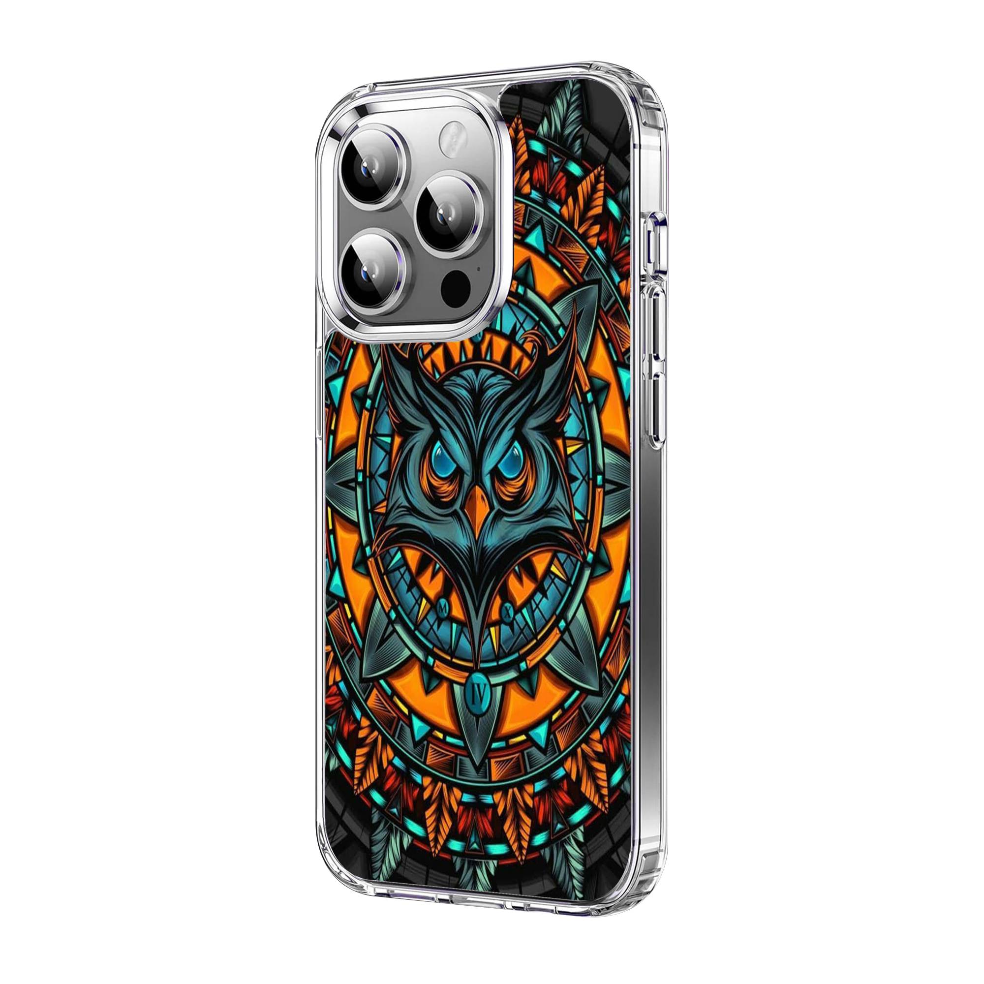 Retro Owl Clear Case - Image 3