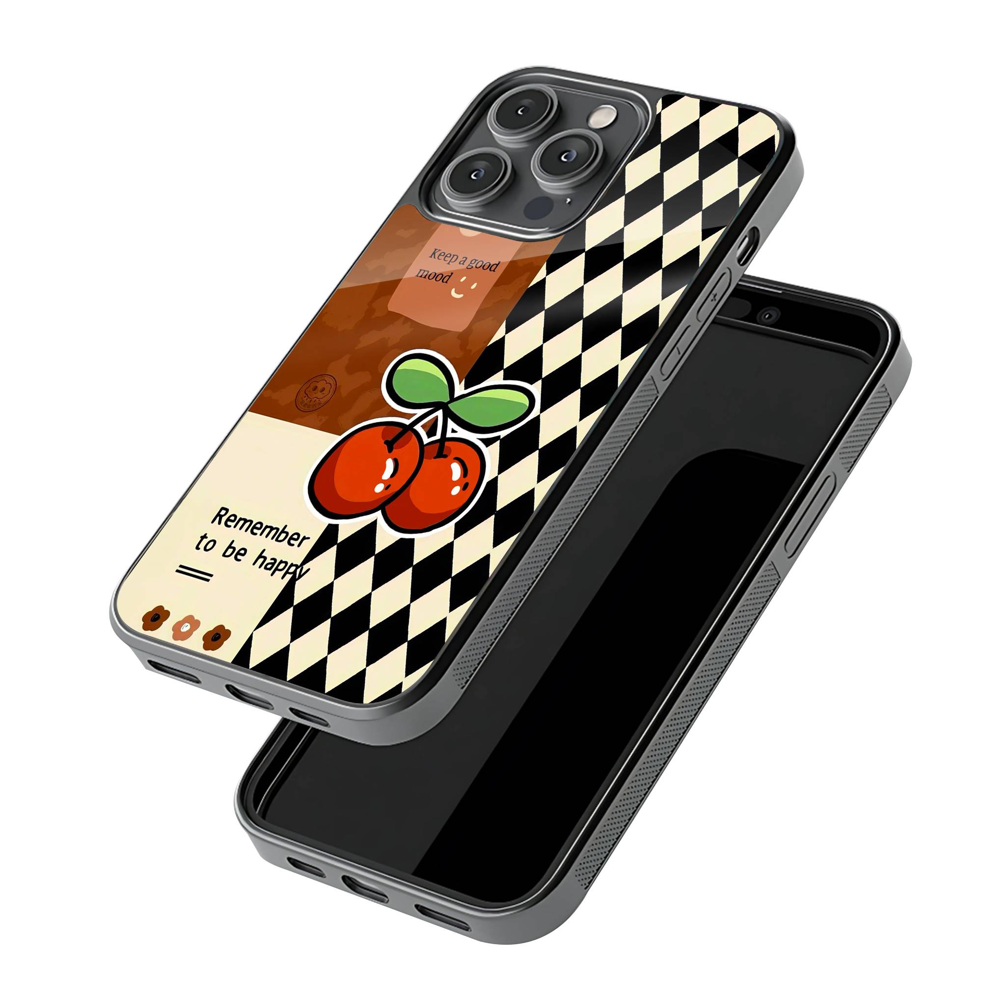 Cherry Checkers Glass Case - Image 3